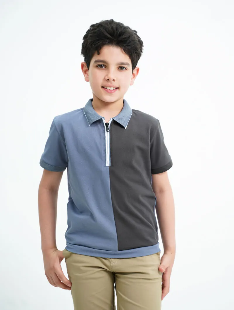 Polo zippé